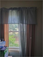 Two Sets of Window Curtains and Sheers w/ Rods