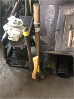 Lot of 2 Sledge Hammers & Short Handled Ax