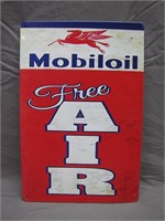 New Old Stock Mobiloil Free Air Metal Display Sign