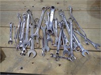 Flat of Miscellaneous Wrenches (Various Brands)