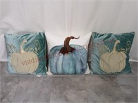 Fall / Autumn Pumpkin Pillows ~ Lot of 3