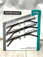 Foster Grant Design Optics Eyewear +2.00