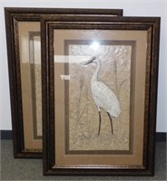 ** 2 Large Pictures - Sand Hill Cranes