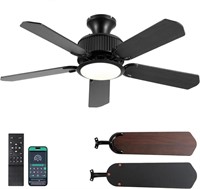 44In Low Profile Ceiling Fans with Lights and APP