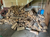 Indoor Stored Wood Pile