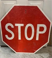 Real Size Metal Street Stop Sign