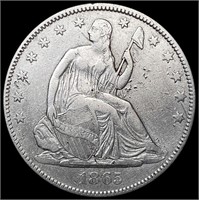 1865-S Seated Liberty Half Dollar ABOUT