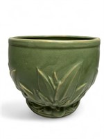 Nelson McCoy Pottery lily planter pot greens