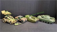 (4) Large G I Joe Vehicles