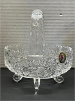 Crystal Clear Glass Basket Butterfly Design & More
