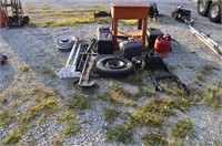 ASST. ITEMS - PARTS WASHER, SAW, SHOVEL, GAS CANS