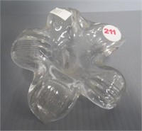 Vintage hand blown glass lily flower.