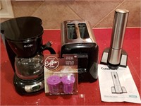 Coffee Maker, Toaster & Wine Opener