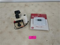 New Honeywell digital thermostat and a Polaroid