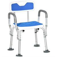 Padded Shower Chair with Arms and Back