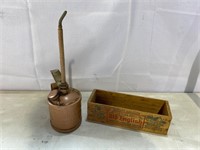 Golden Rod Oil Can & Cheese Box