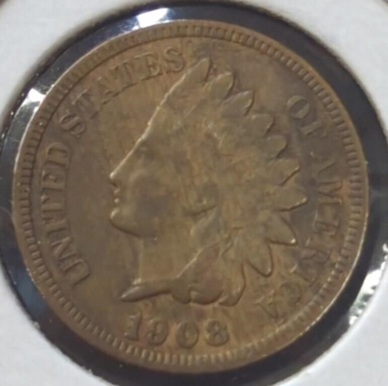 1908 Indian head penny