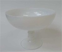 Sevres French opalescent glass comport