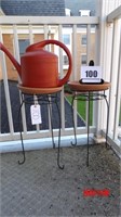2 Plant Stands and Watering Can