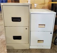 (2) 2 Drawer Filing Cabinets