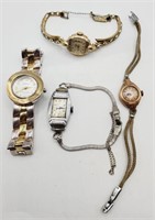 (U) Goldfilled and Silvertone Wrist Watches -