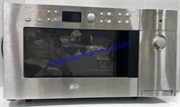 Stainless Steal Electric Microwave With A Toaster