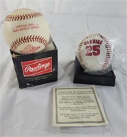 Mark McGwire replica signed baseball & 1994