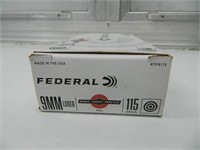 FEDERAL 9MM 115 GR FMJ 50 RD BOX