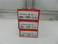FEDERAL 9MM 50 RD BOX 3X BID