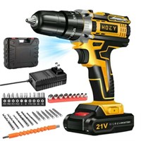 Portable  34Pcs  21V Cordless Drill Set  3/8 Chuck