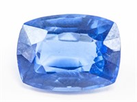 7.00ct Cushion Cut Blue Natural Sapphire GGL