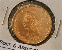 1881 $10 U.S. Gold Coin