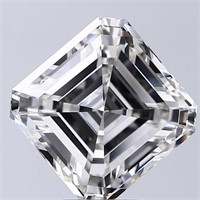 Igi Certified Asscher Cut 4.70ct Vs1 Lab Diamond