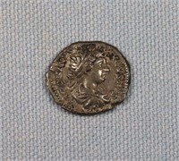 Ancient Geta as Caesar Denarius 211-212