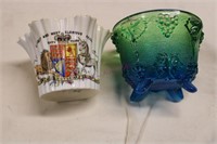 Victoria 60 Year Reign & Blue/ Green Footed Dishes