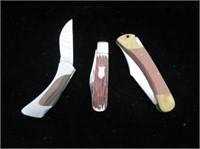 3 pcs Vtg Pocket Knives Ruko / Germany / Japan