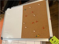 2 sided dry erase and bulletin board set