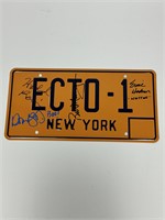 Autograph COA Ghostbuster License Plate
