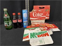 Lot of Mixed Soda Collector Items