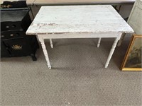 White Painted Farm Table