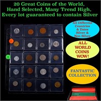 20 Great Coins of the World, hand selected, many t