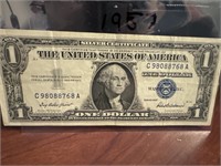 1957 Silver certificate/blue seal