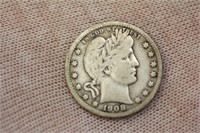 1908 Barber Silver Quarter