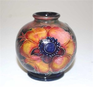 Moorcroft flambe Anemone vase