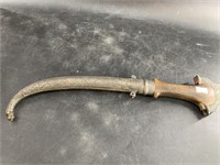 19th Century Indian Jamibya knife assembled in tra
