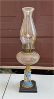 20in oil lamp. Fair condition OFFSITE PICKUP