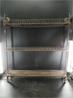 Steel shelving unit, very cool design, 42" x 38"