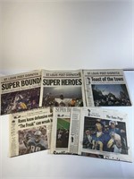 St.Louis RAMS Super Bowl 2000 Newspapers