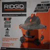 Rigid 6 gallon wet dry vacuum