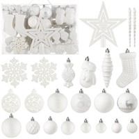 SOLEDI 128 Pcs Christmas Tree Decorations Set...